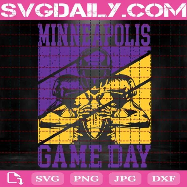 Game Day In Minneapolis Quarterback Svg