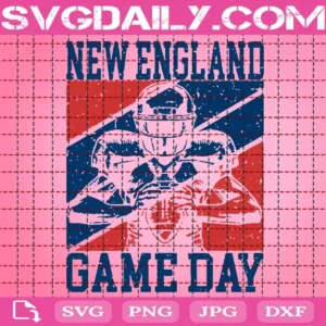 Game Day In New England Quarterback Svg