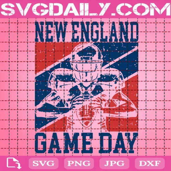 Game Day In New England Quarterback Svg