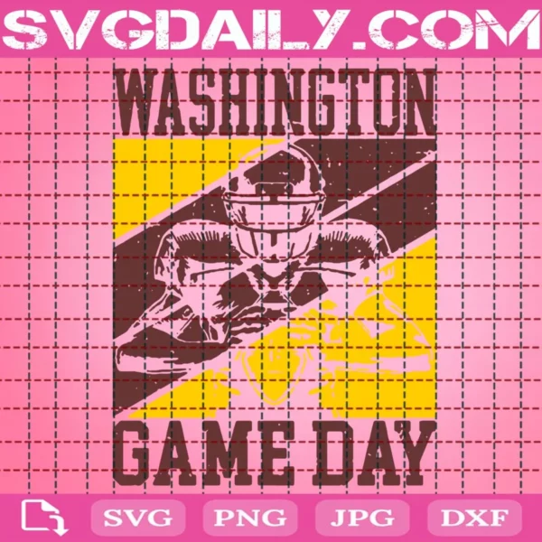 Game Day In Washington Quarterback Svg