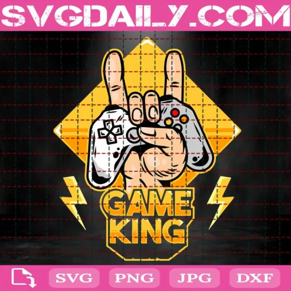 Game King Svg, Gamer Svg