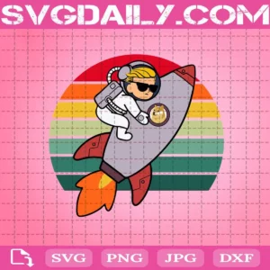 Gamestonk Dog To The Moon Svg