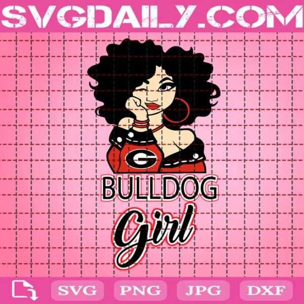 Georgia Bulldog Girl Svg