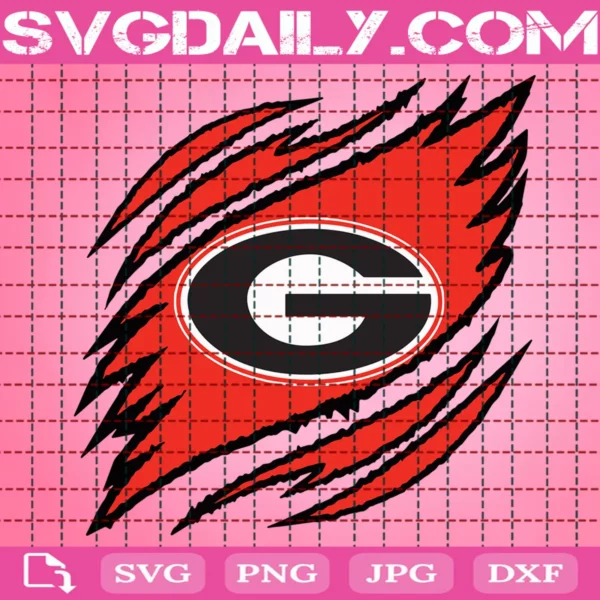 Georgia Bulldogs Claws Svg