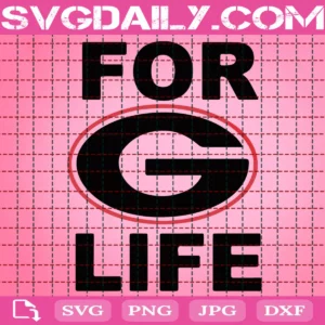 Georgia Bulldogs For Life Svg