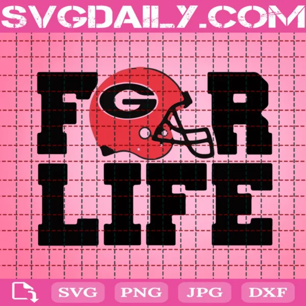 Georgia Bulldogs For Life Svg