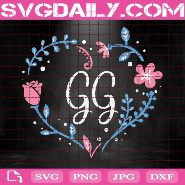 Gg Floral Heart, Great Grandma