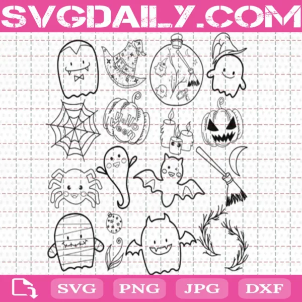 Ghost Halloween Bundle Svg Free