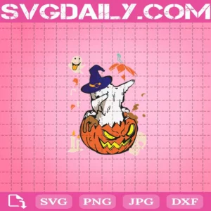 Ghost With Svg, Ghost Pumpkin Svg