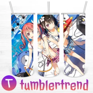 Girls Having Fun In Summer 20oz Skinny Tumbler