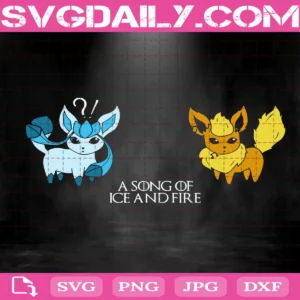 Glaceon And Flareon Svg