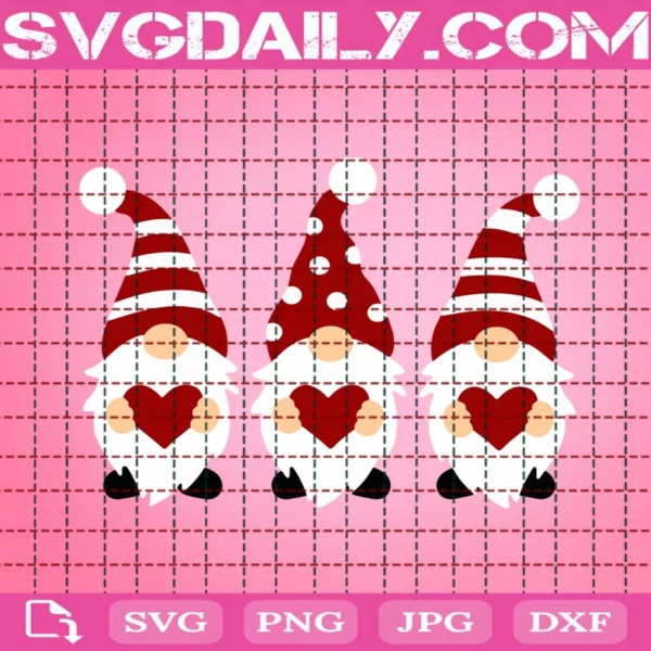 Gnomes With Hearts Svg