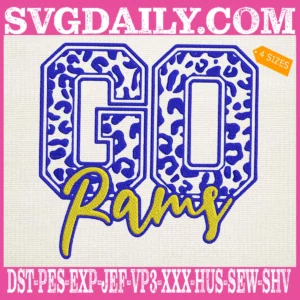 Go Rams Embroidery Files