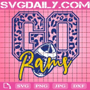 Go Rams Svg, Football Svg
