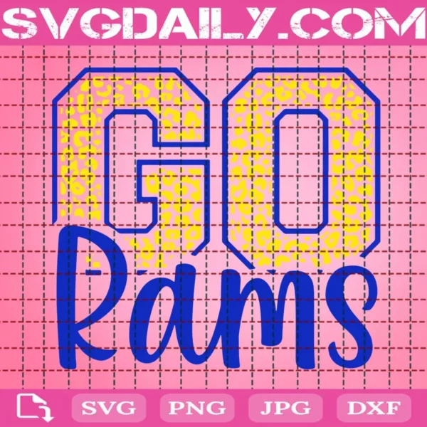 Go Rams Svg, Rams Football Svg