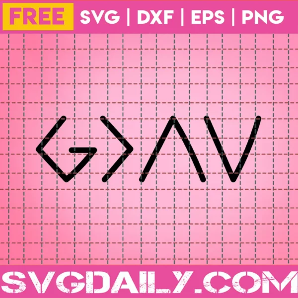 God Is Greater Svg Free