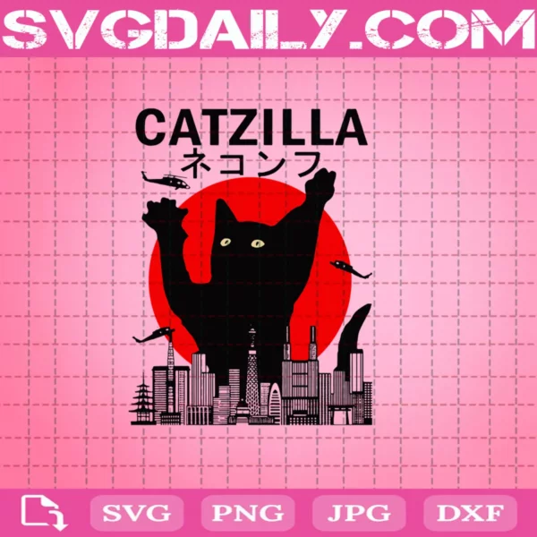 Godzilla Cat Svg