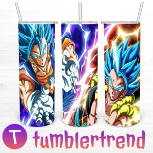 Gogeta Blue 20oz Tumbler Skinny