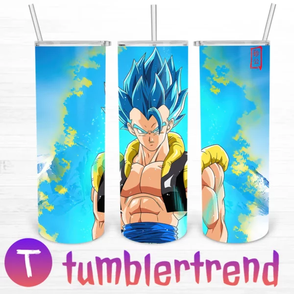 Gogeta SSJ Blue Appears 20oz Tumbler Skinny