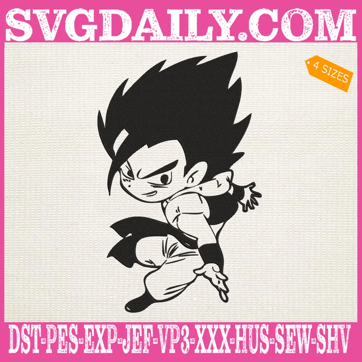 Goku Embroidery Design Daily Free Premium Svg Files