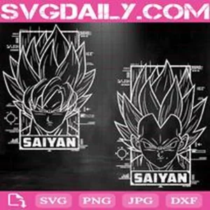 Goku Saiyan Svg, Dragon Ball Z Svg