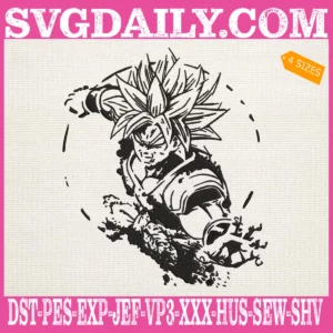 Goku Skill Embroidery Design