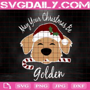 Golden Christmas Svg
