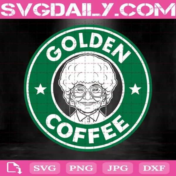 Golden Coffee Svg