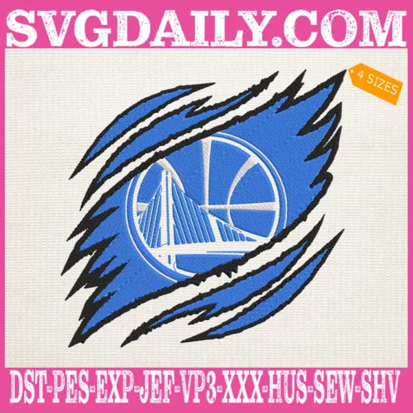 Golden State Warriors Embroidery Design