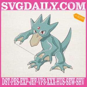 Golduck Pokemon Embroidery Design