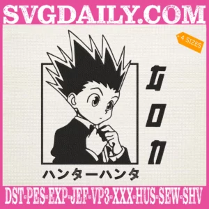 Gon Freecss Embroidery Design