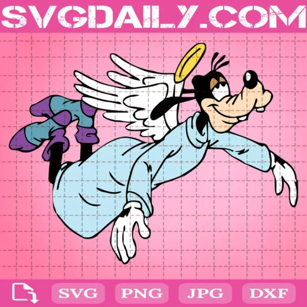 Goofy Angel Svg, Disney Christmas Svg