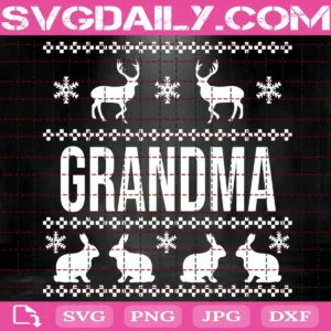 Grandma Christmas Svg