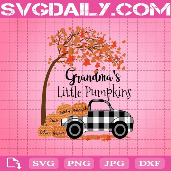 Grandmas Little Pumpkins Svg