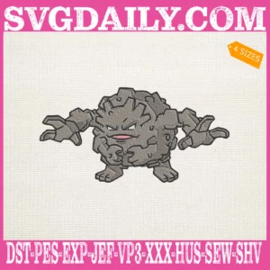 Graveler Pokemon Embroidery Design