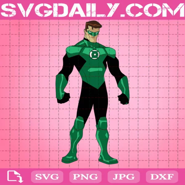 Green Lantern Man Svg