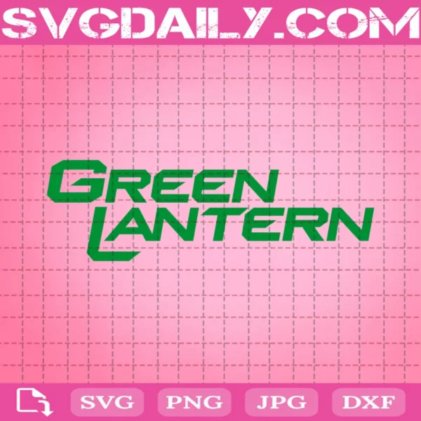 Green Lantern Text Svg