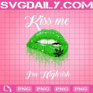 Green Lips Kiss Me Png