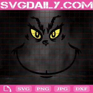 Grinch Face, Smile Cut File