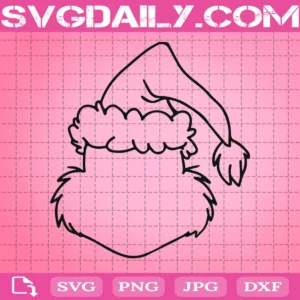 Grinch Face Svg, Grinch Christmas Svg