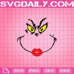 Grinch Face Svg, Grinch Svg