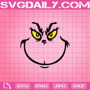 Grinch Face Svg, Grinch Svg