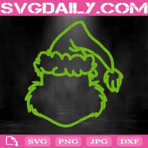 Grinch Face Svg, Grinch Xmas Svg