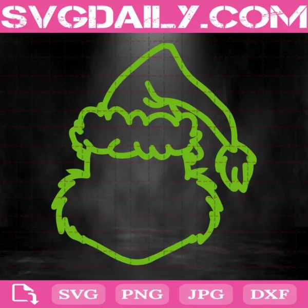 Grinch Face Svg, Grinch Xmas Svg