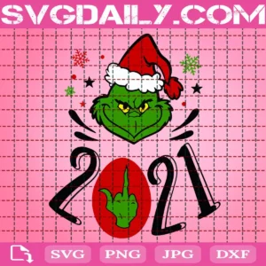Grinch Giving The Finger Svg