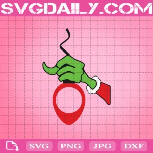 Grinch Hand Svg, Christmas Light Bulb Svg