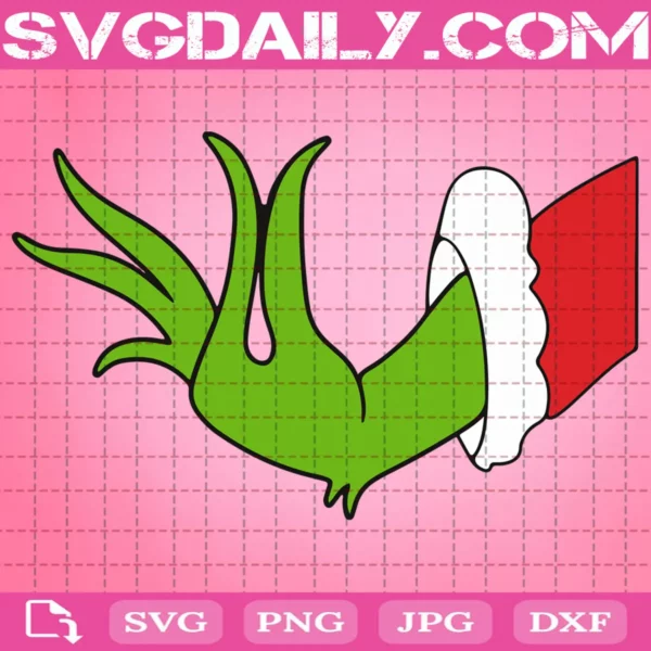 Grinch Hand Svg, Grinch Svg