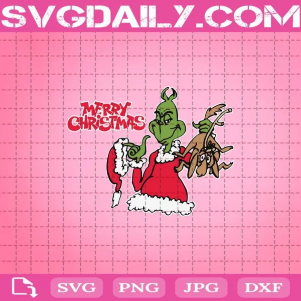 Grinch Merry Christmas Svg