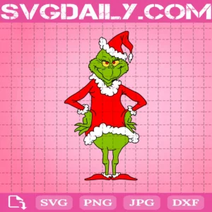 Grinch Santa Claus Svg