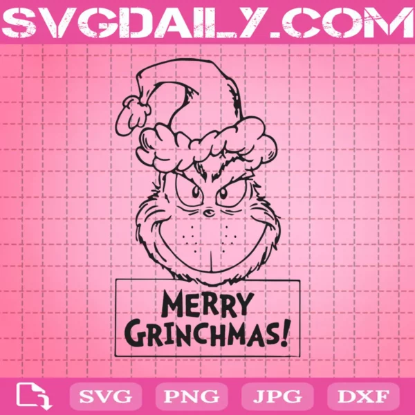 Grinch Santa Merry Grinchmas Svg